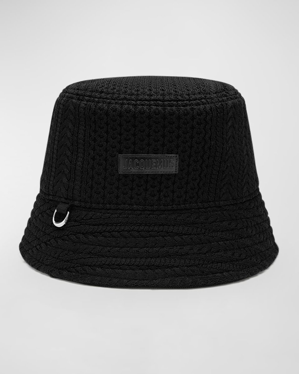 Le Bob Belo Cable Knit Bucket Hat
